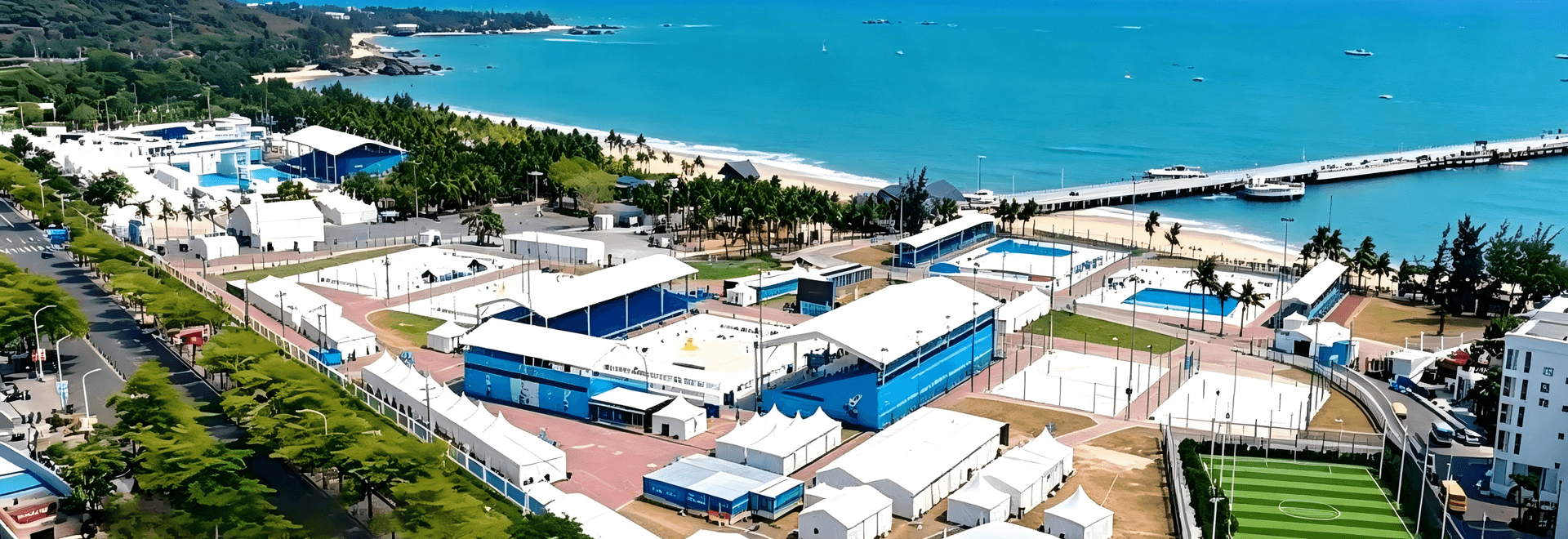 A Benchmark for Large-Scale Coastal Event Tents: The Hainan Asian Beach Games Tent Project